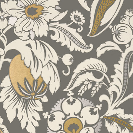 AT6114 MALLORCA Charcoal Anna French Wallpaper