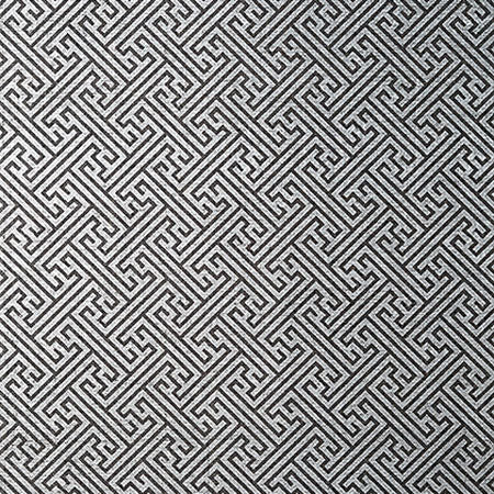 AT9842 CHARLOTTE RAFFIA Black And Metallic Silver Anna French Wallpaper