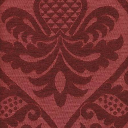 009013T Concordia Damask Rouge Quadrille Fabric