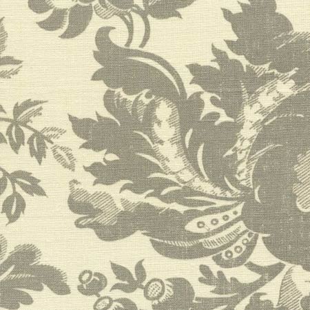 306086F DES GARDES Gray on Tint Quadrille Fabric