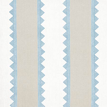 F916228 KISMET STRIPE French Blue Thibaut Fabric