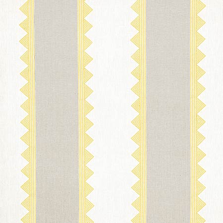 F916230 KISMET STRIPE Yellow Thibaut Fabric