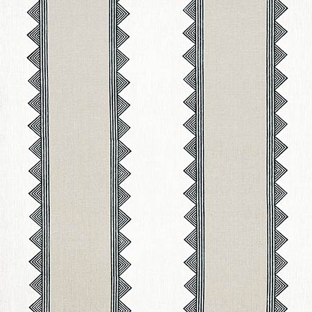 F916232 KISMET STRIPE Black Thibaut Fabric