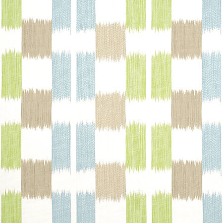 F920836 KASURI Green and Spa Blue Thibaut Fabric