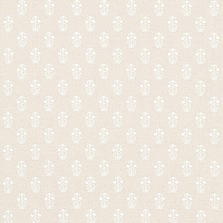 F936405 CORWIN White on Natural Thibaut Fabric