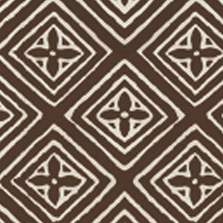 2490-52WP FIORENTINA Brown On Almost White Quadrille Wallpaper