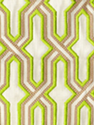 6300EM-22 GORRIVAN FRETWORK Asperge Taupe Custom Only Quadrille Fabric