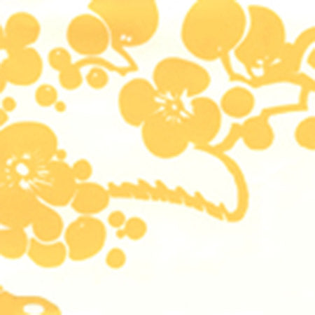 3010-02AWP HAWTHORNE New Ochre On Almost White Quadrille Wallpaper