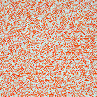 WAVE Orange Katie Ridder Fabric