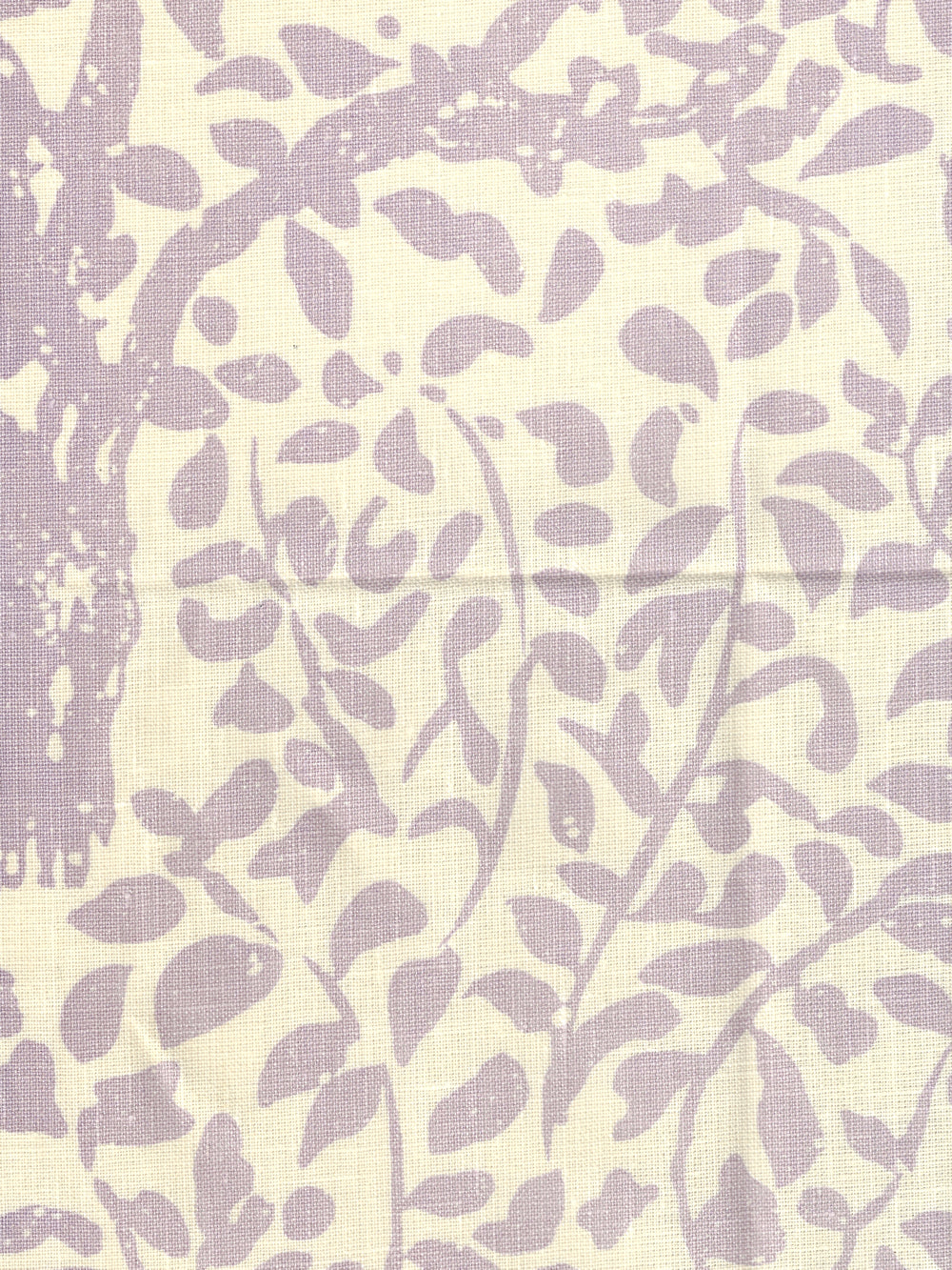 2030N-25 ARBRE DE MATISSE NEUTRAL Soft Lavender on Tinted Linen Quadrille Fabric