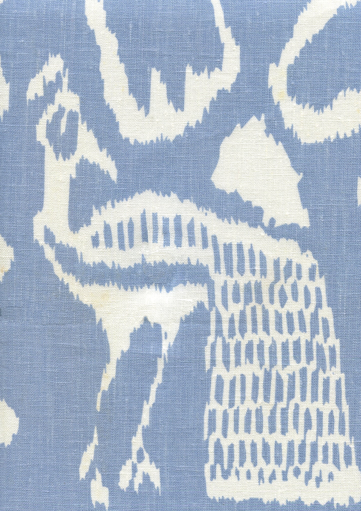 2430-50 BALI II Denim on White Quadrille Fabric