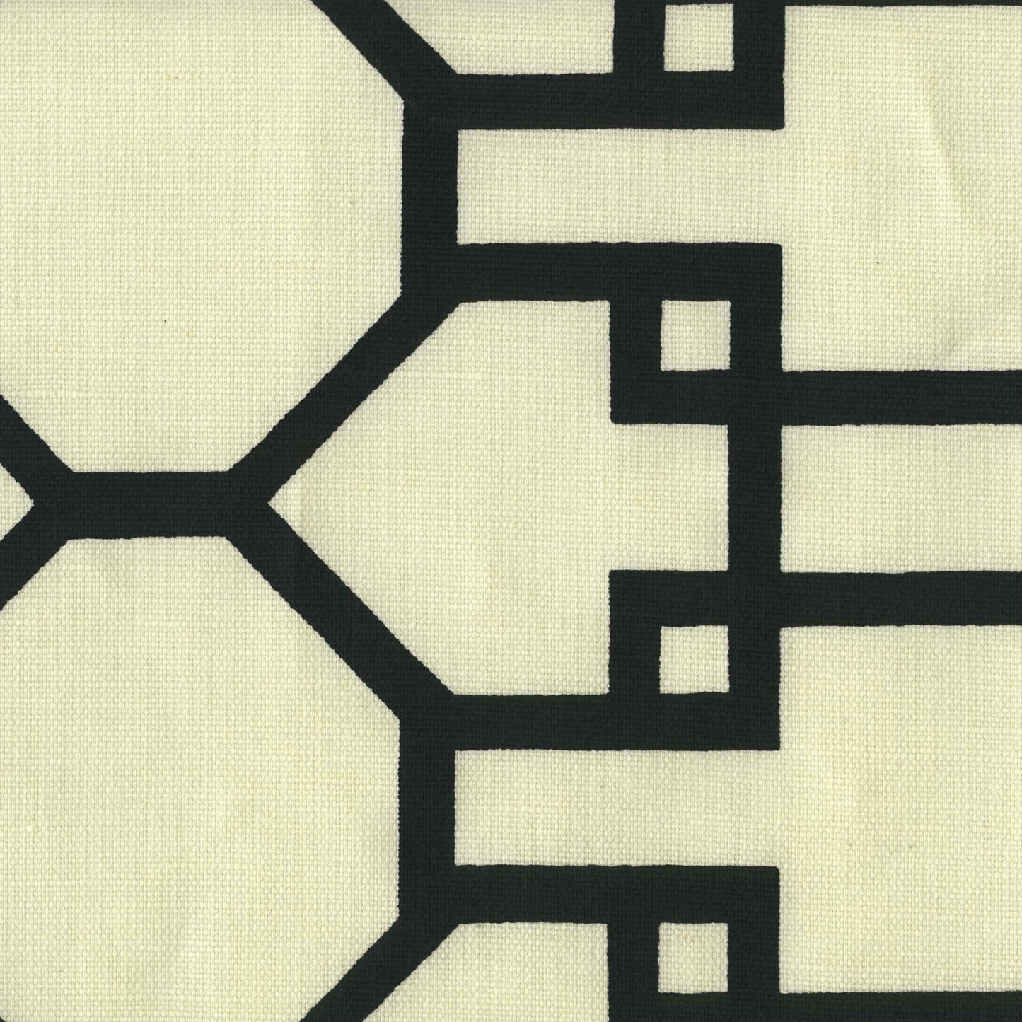 300410F Brighton Black on Tint Quadrille Fabric
