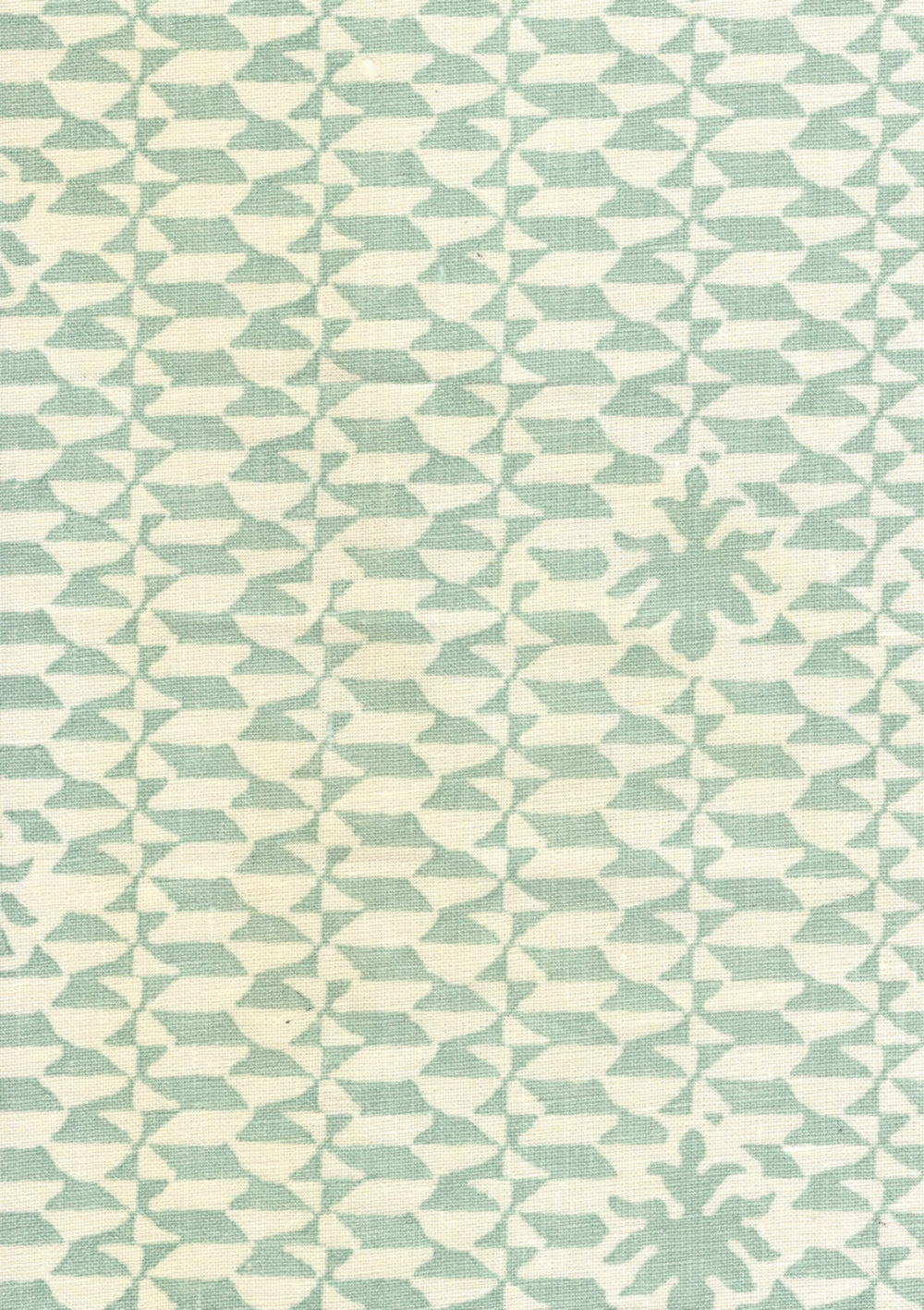 302239F CARLO II Teal on Curtain Weight Quadrille Fabric