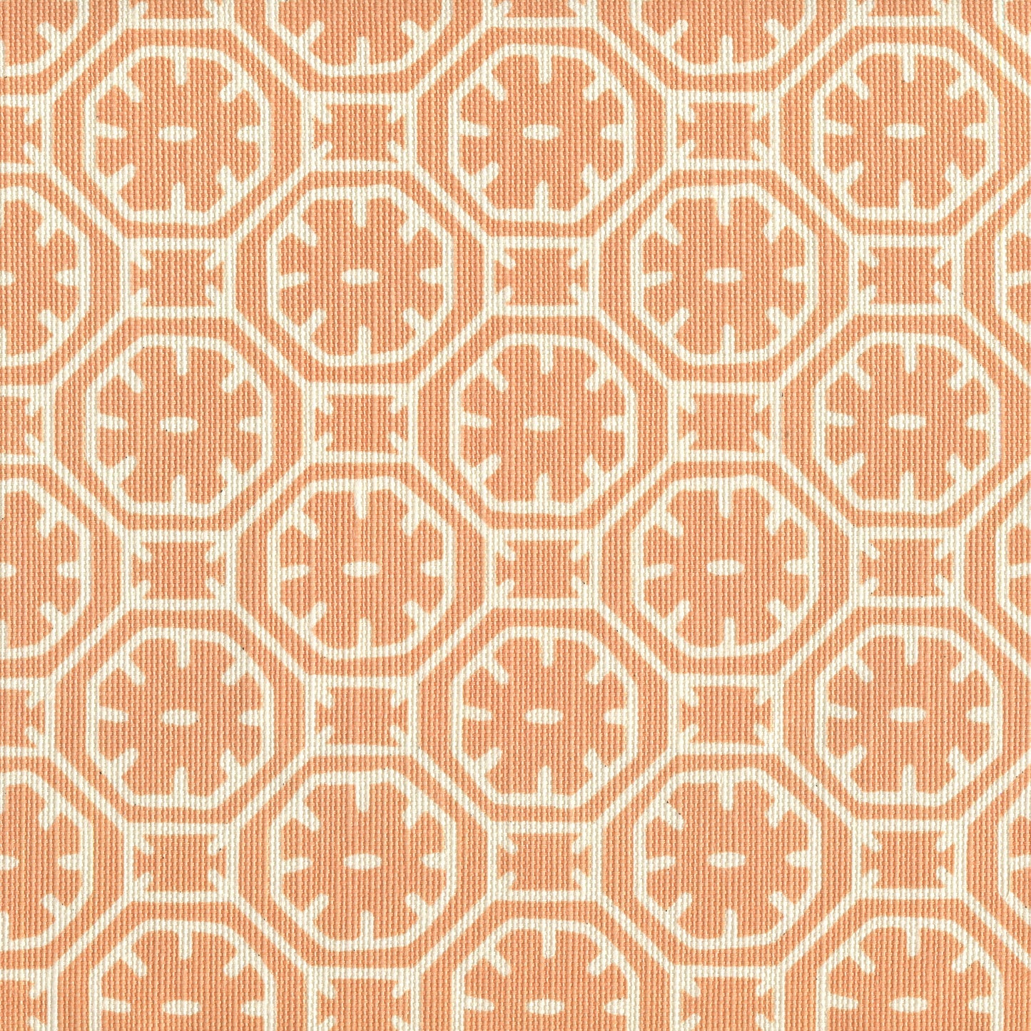 8155-13 CEYLON BATIK REVERSE Apricot on Tint Quadrille Fabric