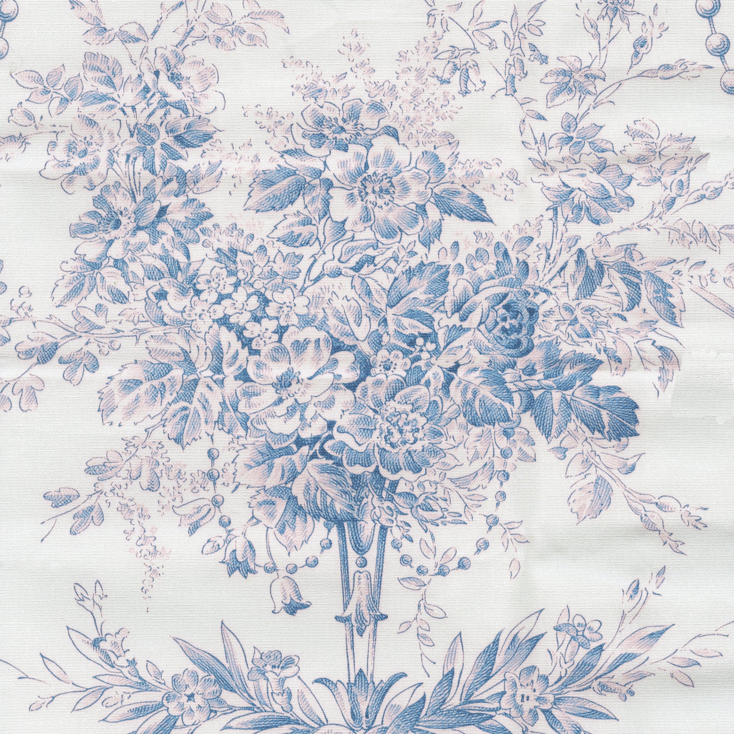 2478-107 DIVA POPLIN Bleu Quadrille Fabric