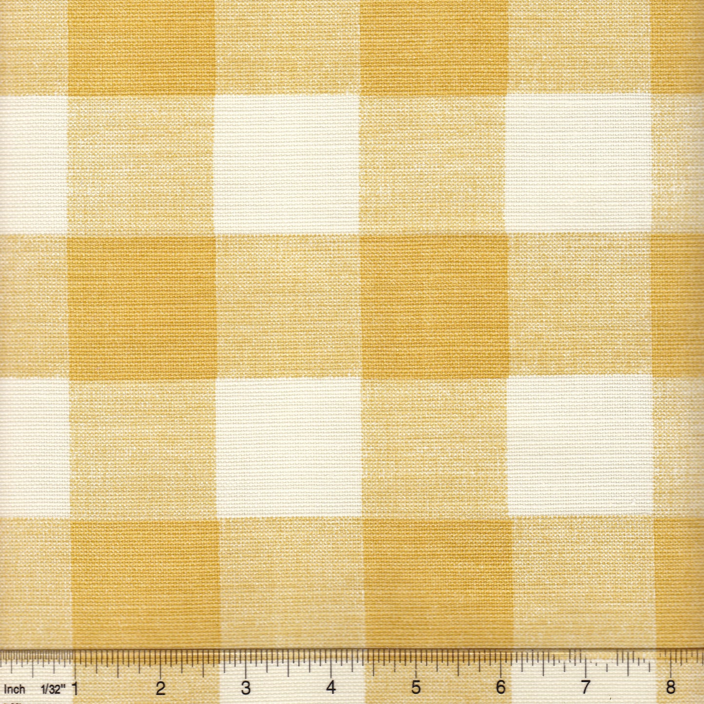302524F Hingham Plaid Inca Gold on Tint Quadrille Fabric