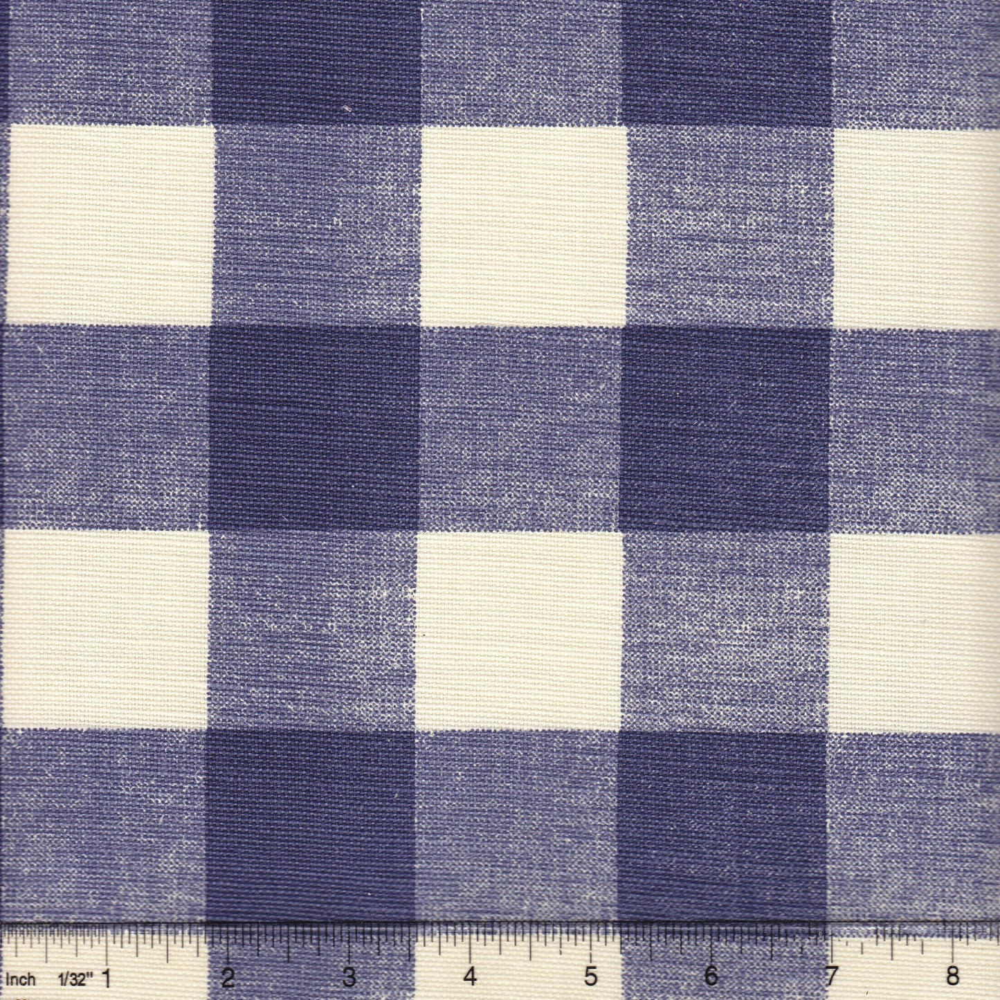 302528F Hingham Plaid New Navy on Tint Quadrille Fabric