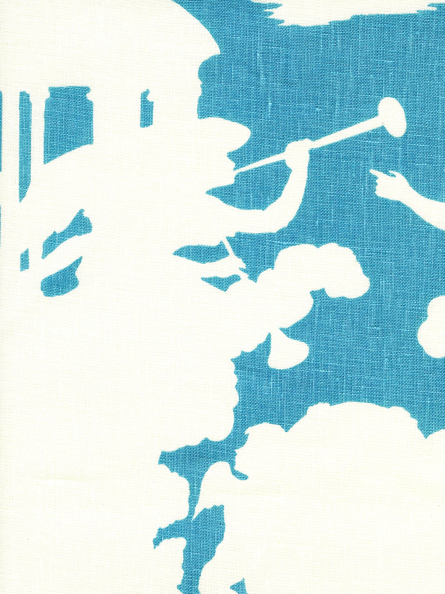 302726F-CU INDEPENDENCE BACKGROUND Turquoise on Tint Quadrille Fabric