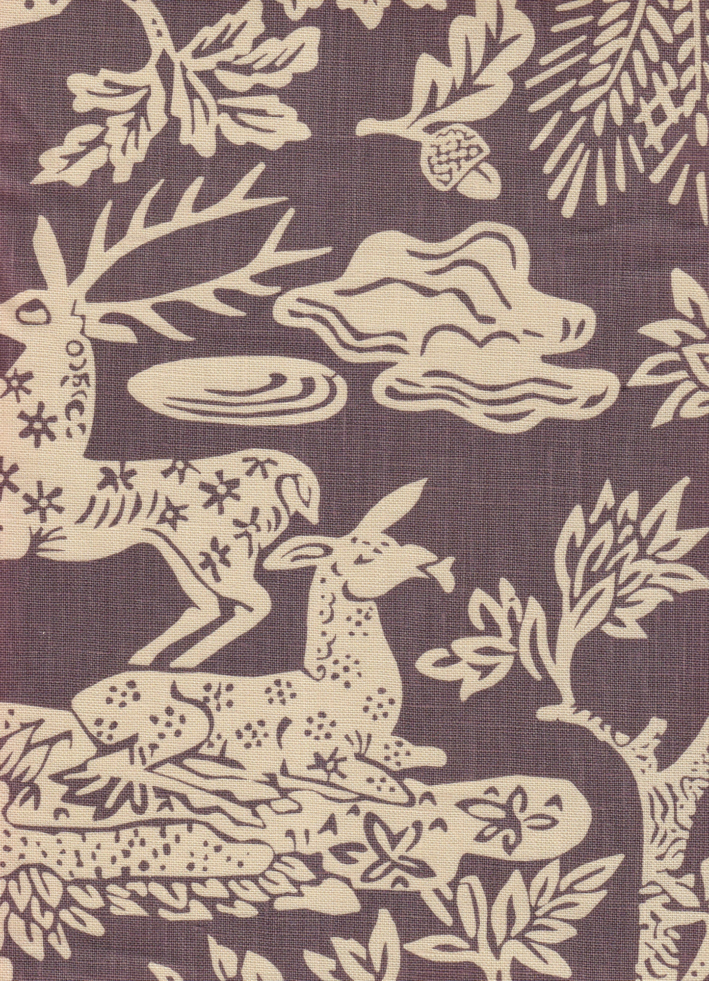 302455T-05 Magic Garden Reverse Gray on Tan Quadrille Fabric