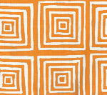 6175-22 ZIGGURAT REVERSE Orange on Tint Custom Only Quadrille Fabric