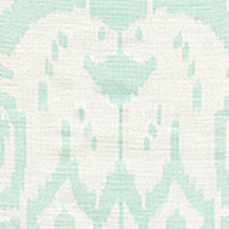 6460-32 ISLAND IKAT Pale Aqua on White Quadrille Fabric