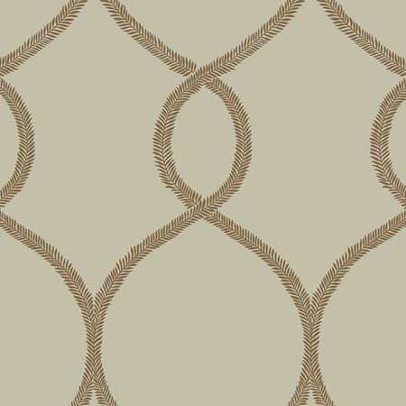 KT2237 Laurel Leaf Ogee York Wallpaper