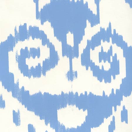 306048W MALAYA New Blue On Almost White Quadrille Wallpaper