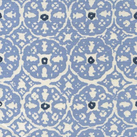 149-41 NITIK II French Blue Navy on Tint Quadrille Fabric