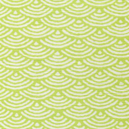 8180W-05 SETO II Lime on White Quadrille Fabric