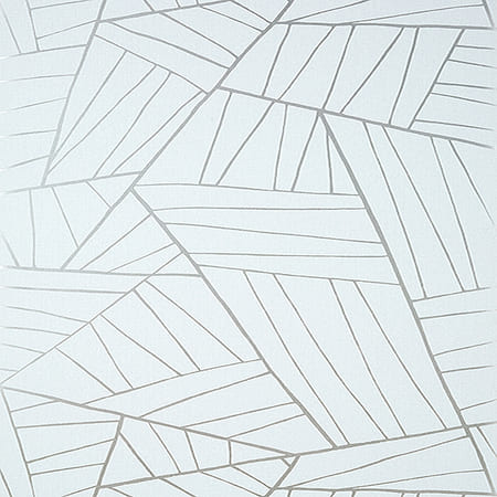 T10439 JORDAN Metallic Silver On Soft Blue Thibaut Wallpaper