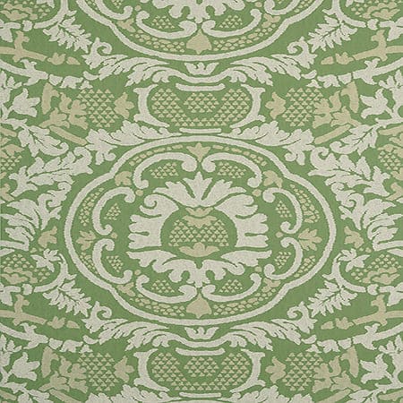T10838 EARL DAMASK Green Thibaut Wallpaper