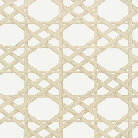 T13145 CYRUS CANE Beige Thibaut Wallpaper