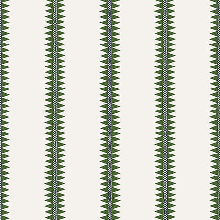 T13242 RENO STRIPE Green Thibaut Wallpaper