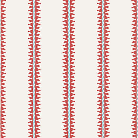 T13245 RENO STRIPE Coral Thibaut Wallpaper