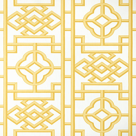 T13312 GATEWAY Yellow Thibaut Wallpaper
