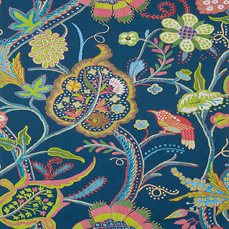 T14303 WINDSOR Navy Thibaut Wallpaper