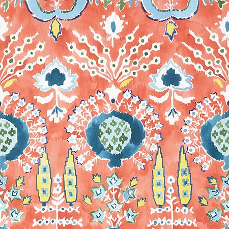 T16243 MENDOZA SUZANI Coral Thibaut Wallpaper
