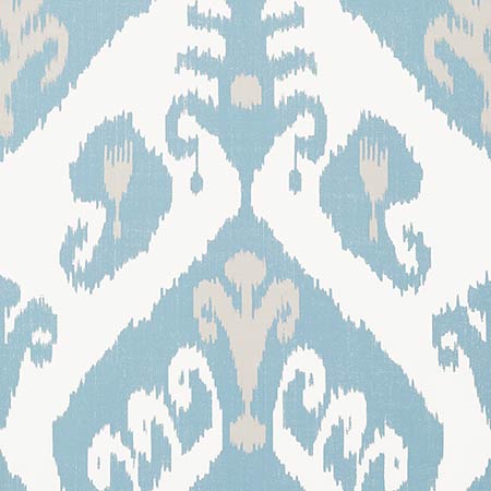 T16248 INDIES IKAT French Blue Thibaut Wallpaper