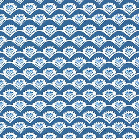 T16255 EMILY Navy Thibaut Wallpaper