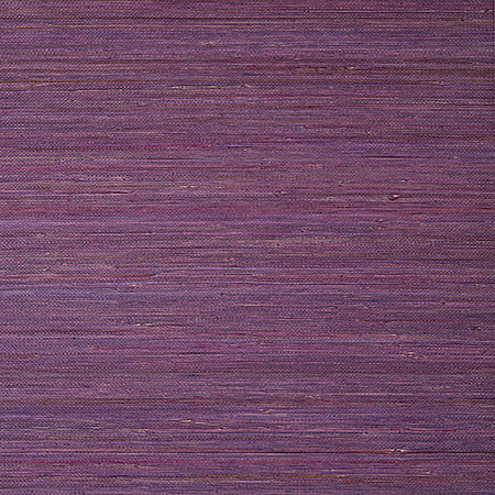 T24064 RAFFIA PALM Plum Thibaut Wallpaper