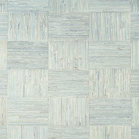 T24080 MOSAIC WEAVE Aqua Thibaut Wallpaper
