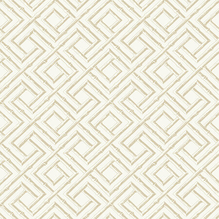 T42051 FRENCH LATTICE Cream Thibaut Wallpaper