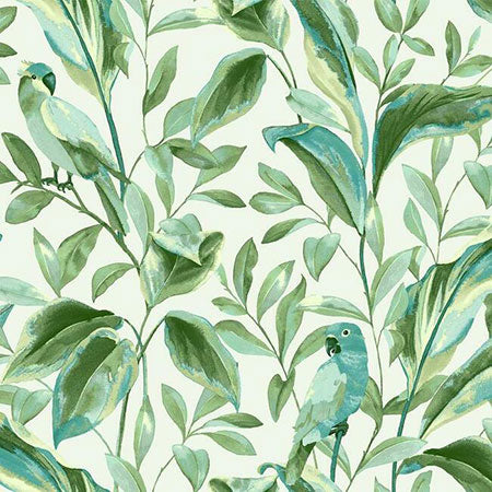 TC2654 Tropical Love Birds York Wallpaper