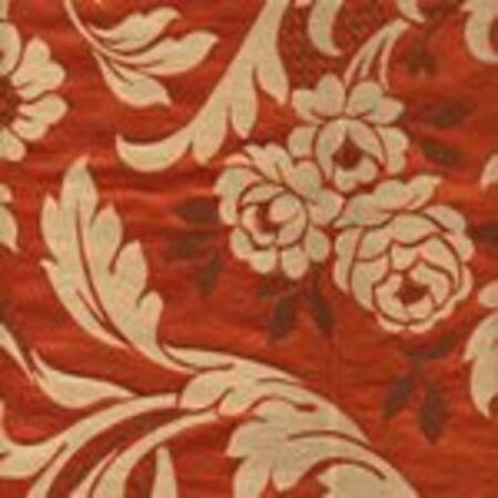 009974T Villa Emo Flame Marrone Multi Quadrille Fabric