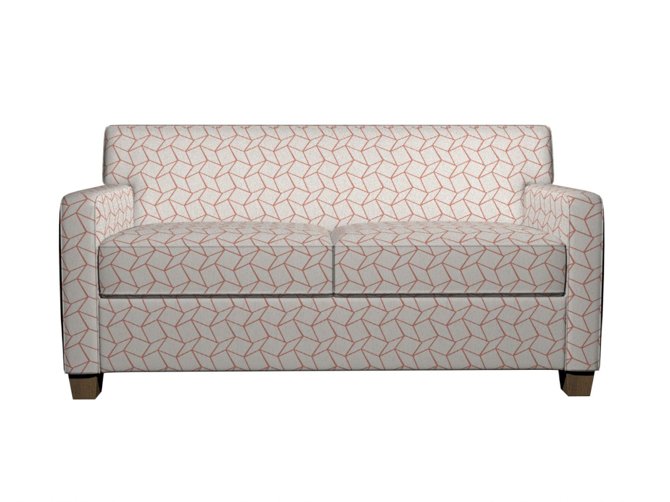 10007-03 Abstract & Geometric nan Coral & Peach Charlotte Select