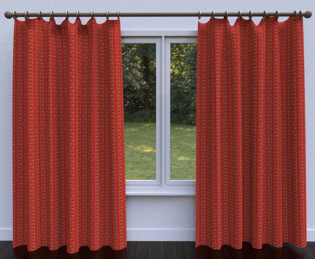10013-07 Stripe nan Orange & Rust Charlotte Select