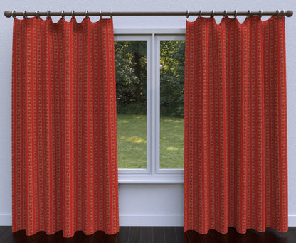 10013-07 Stripe nan Orange & Rust Charlotte Select