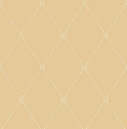 100/13064-CS LARGE GEORGIAN ROPE TRELLIS Yellow Cole & Son Wallpaper