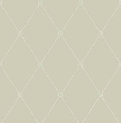 100/13065-CS LARGE GEORGIAN ROPE TRELLIS Olive Cole & Son Wallpaper