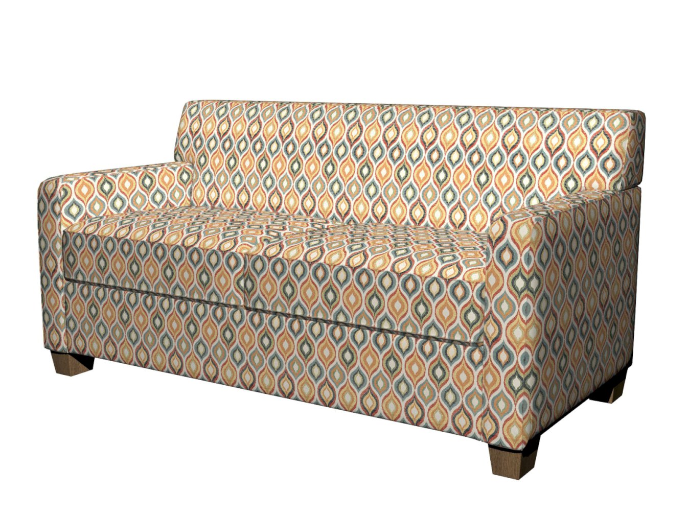 10019-01 Abstract & Geometric nan Orange & Rust Charlotte Select